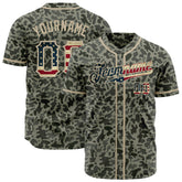 Custom National Flag Camo Fans Special Edition Authentic Vintage Baseball Jersey For Men Women Boy